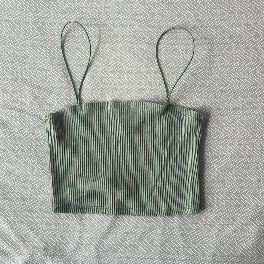 Sage crop top